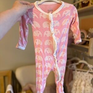 Baby girl elephant bamboo zippy 0-3 months